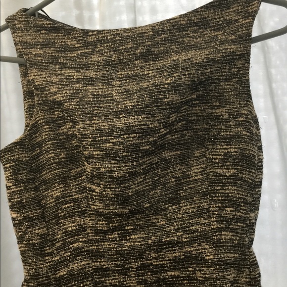 Zara S metallic silver tweed tulip dress - Picture 5 of 8